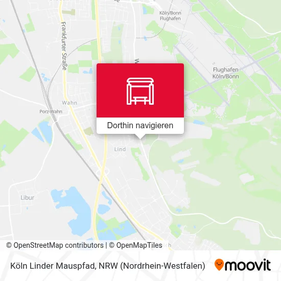 Köln Linder Mauspfad Karte