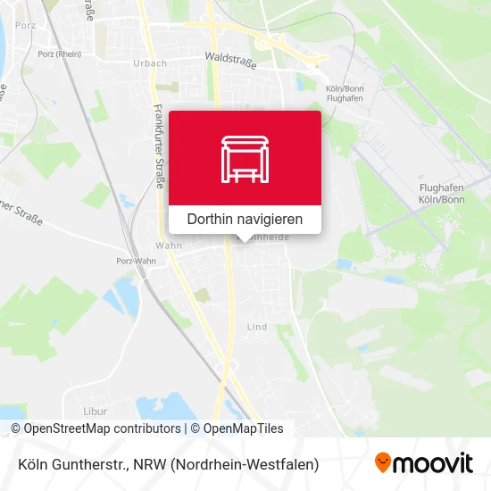 Köln Guntherstr. Karte