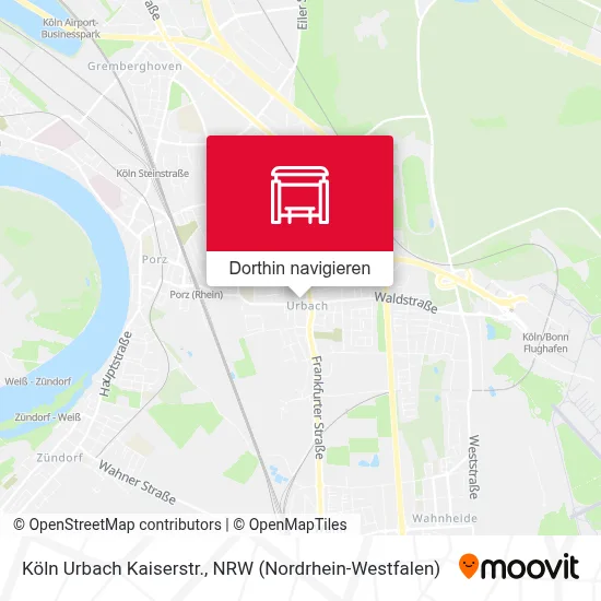 Köln Urbach Kaiserstr. Karte