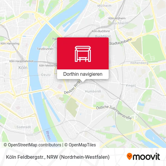 Köln Feldbergstr. Karte