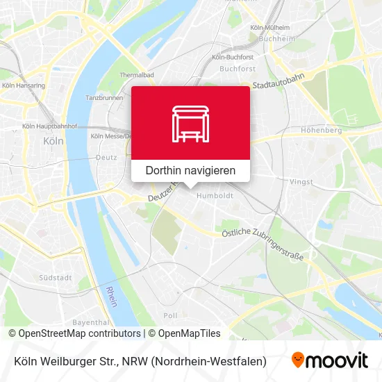 Köln Weilburger Str. Karte