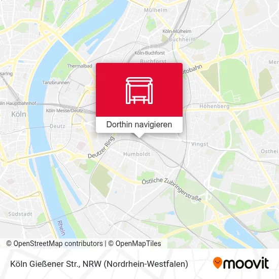 Köln Gießener Str. Karte