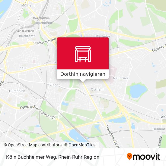 Köln Buchheimer Weg Karte