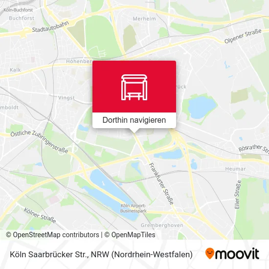 Köln Saarbrücker Str. Karte