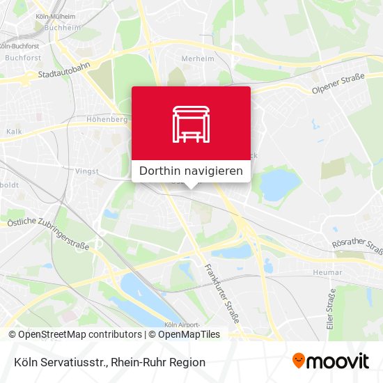 Köln Servatiusstr. Karte