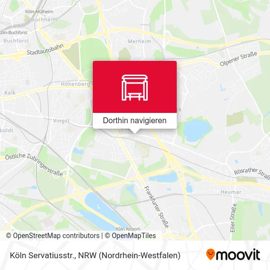 Köln Servatiusstr. Karte