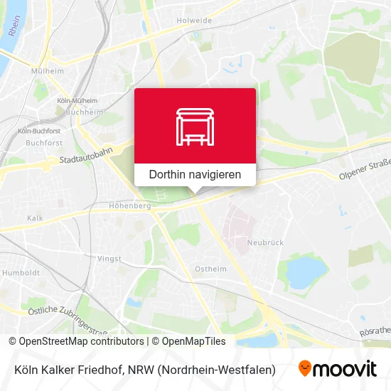 Köln Kalker Friedhof Karte