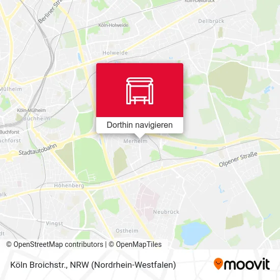 Köln Broichstr. Karte