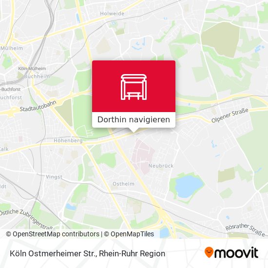 Köln Ostmerheimer Str. Karte