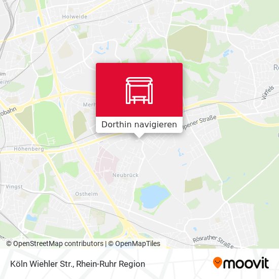 Köln Wiehler Str. Karte