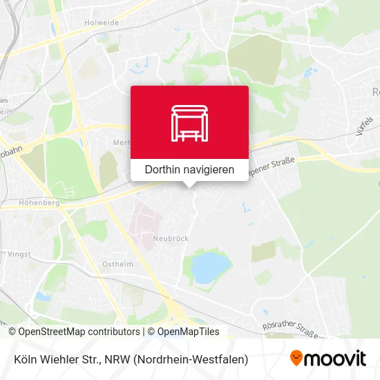 Köln Wiehler Str. Karte