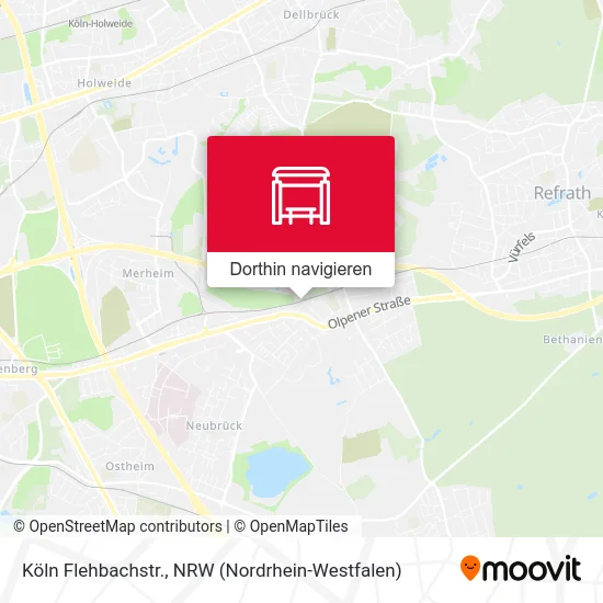 Köln Flehbachstr. Karte