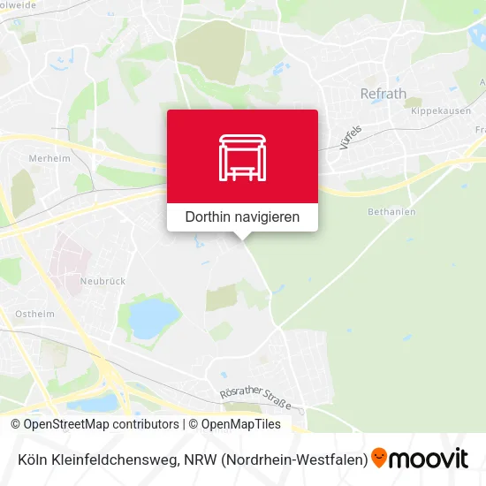 Köln Kleinfeldchensweg Karte