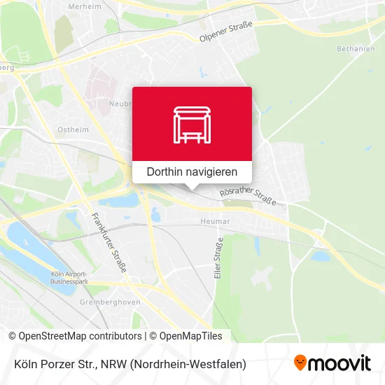 Köln Porzer Str. Karte
