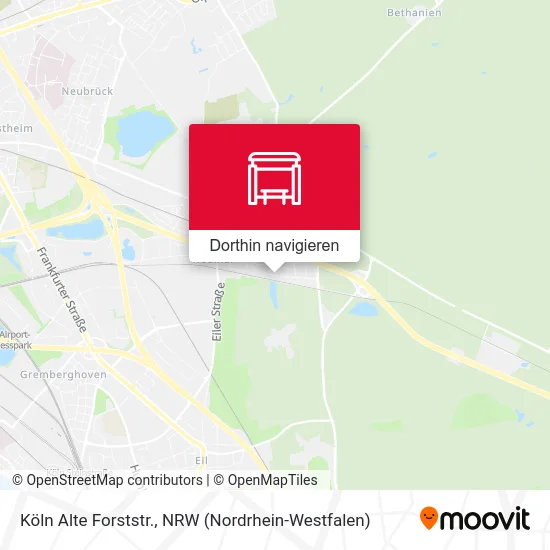 Köln Alte Forststr. Karte