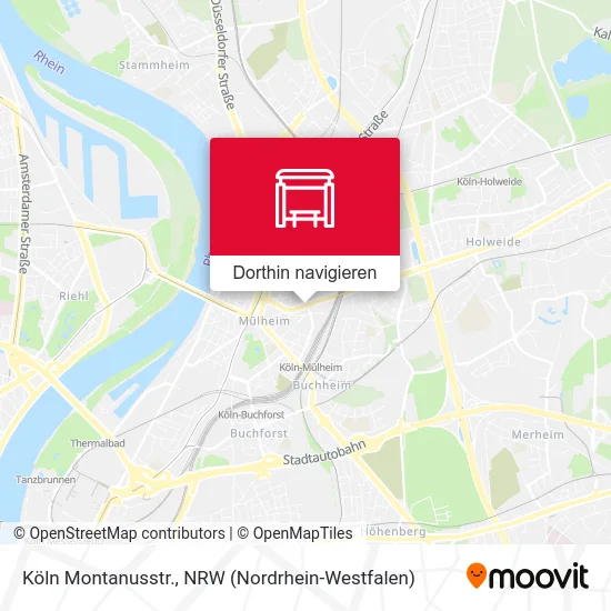 Köln Montanusstr. Karte