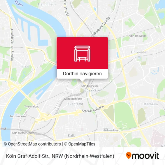 Köln Graf-Adolf-Str. Karte