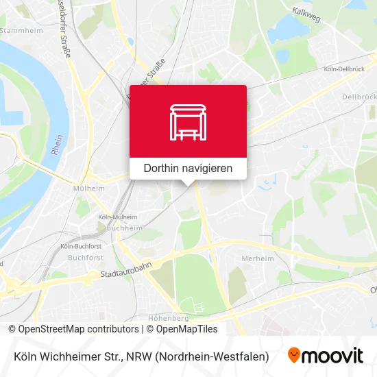 Köln Wichheimer Str. Karte