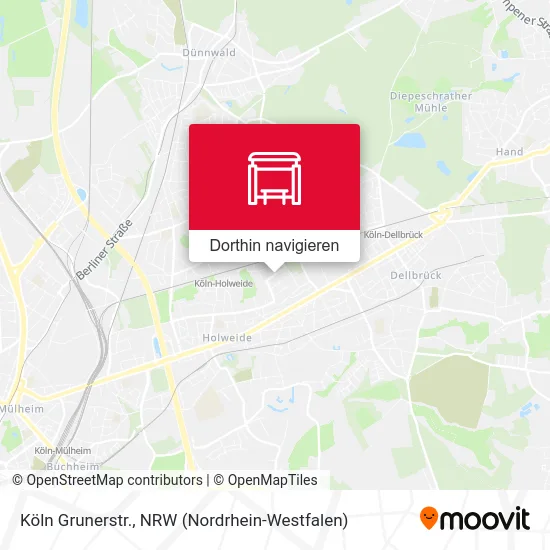 Köln Grunerstr. Karte