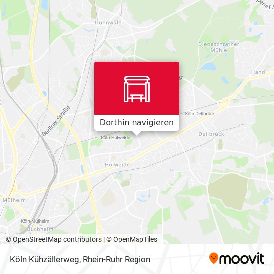 Köln Kühzällerweg Karte