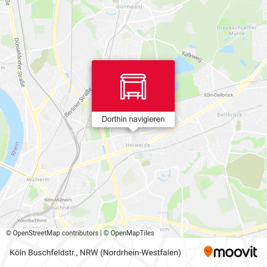 Köln Buschfeldstr. Karte