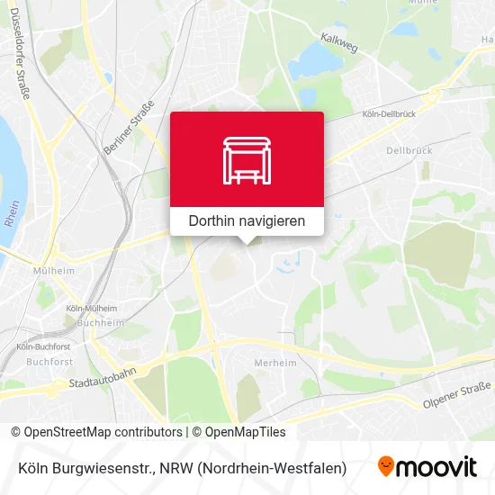 Köln Burgwiesenstr. Karte