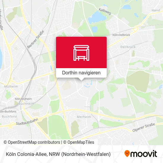 Köln Colonia-Allee Karte