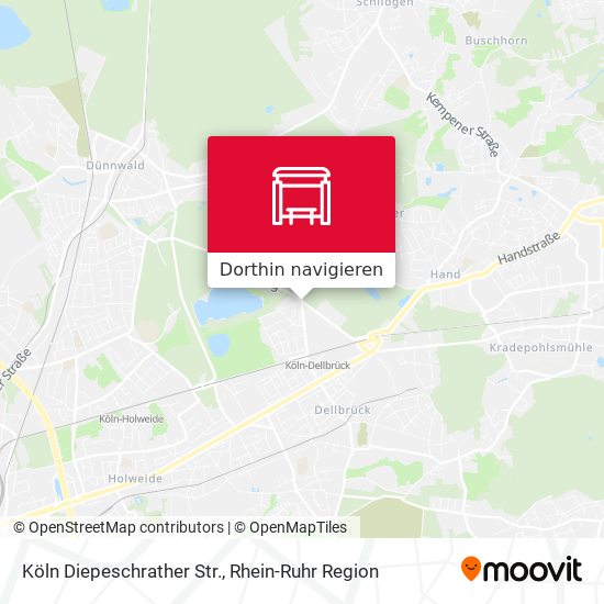 Köln Diepeschrather Str. Karte