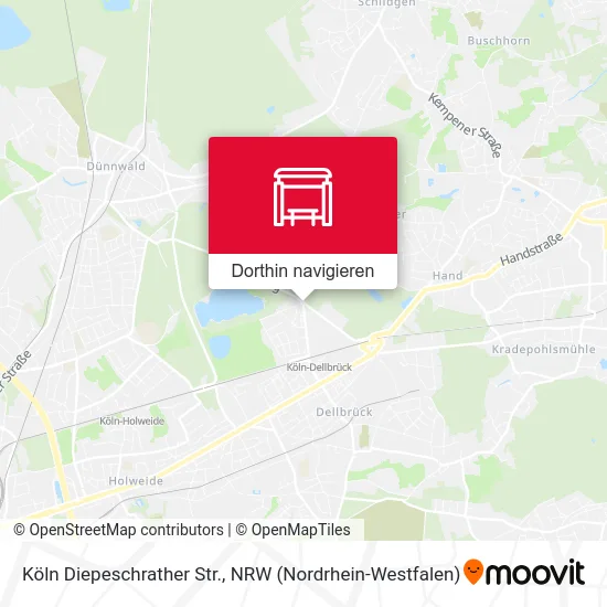 Köln Diepeschrather Str. Karte