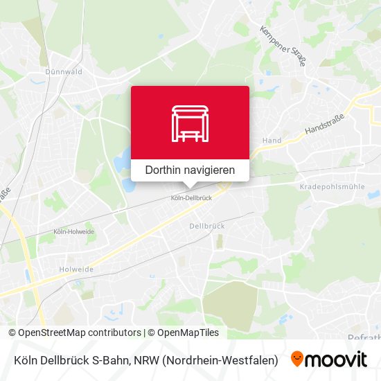Köln Dellbrück S-Bahn Karte