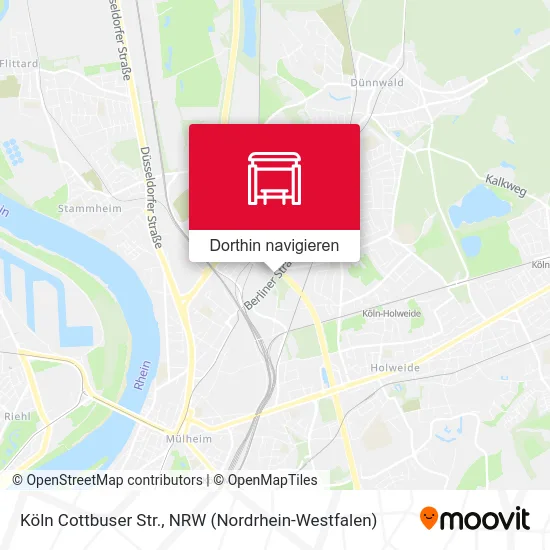 Köln Cottbuser Str. Karte