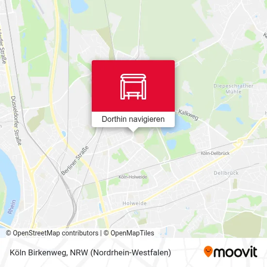 Köln Birkenweg Karte