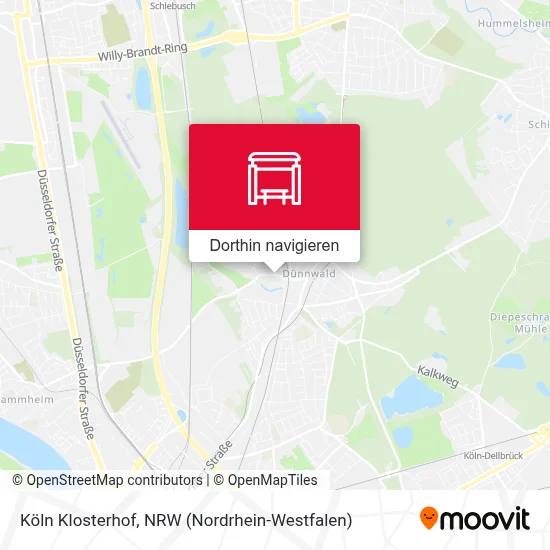 Köln Klosterhof Karte