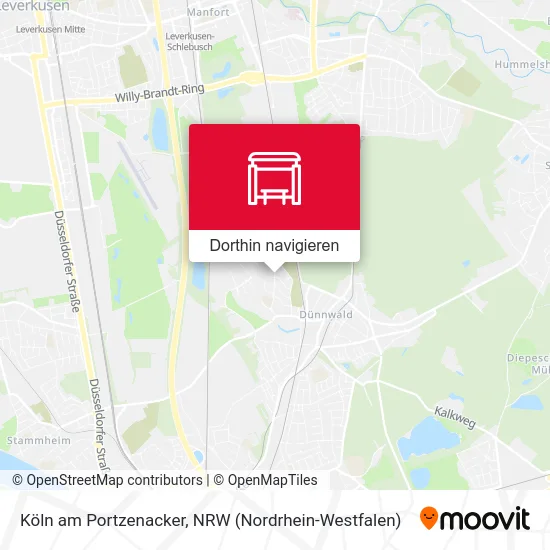 Köln am Portzenacker Karte