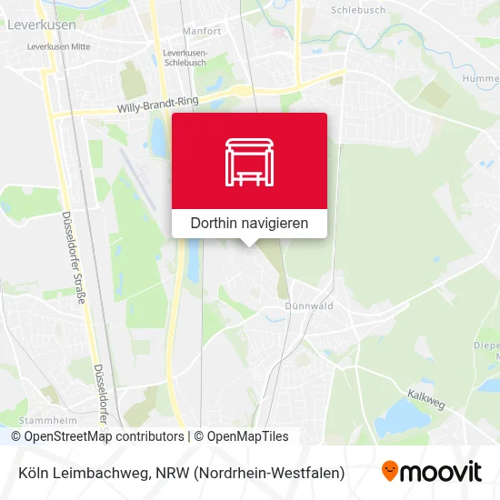 Köln Leimbachweg Karte