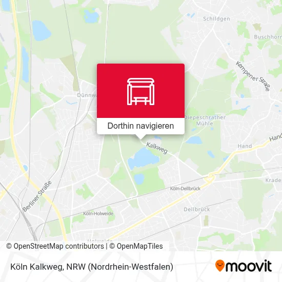 Köln Kalkweg Karte
