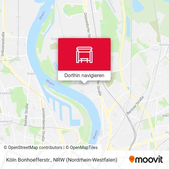 Köln Bonhoefferstr. Karte