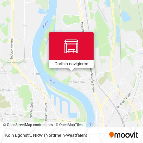 Köln Egonstr. Karte