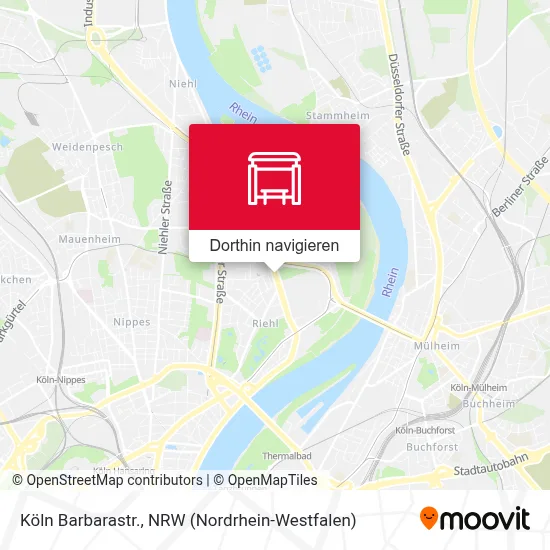 Köln Barbarastr. Karte