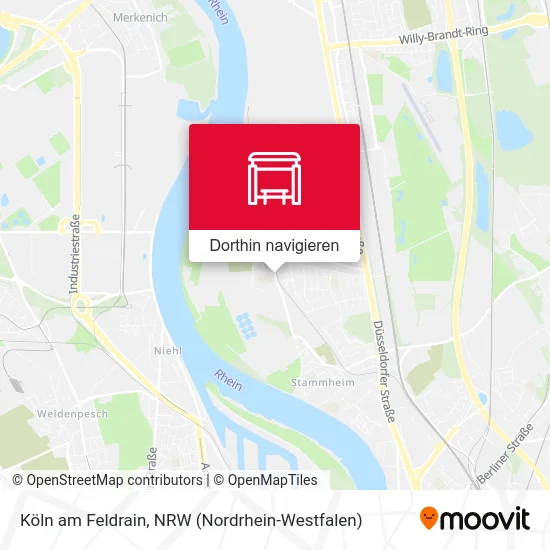 Köln am Feldrain Karte