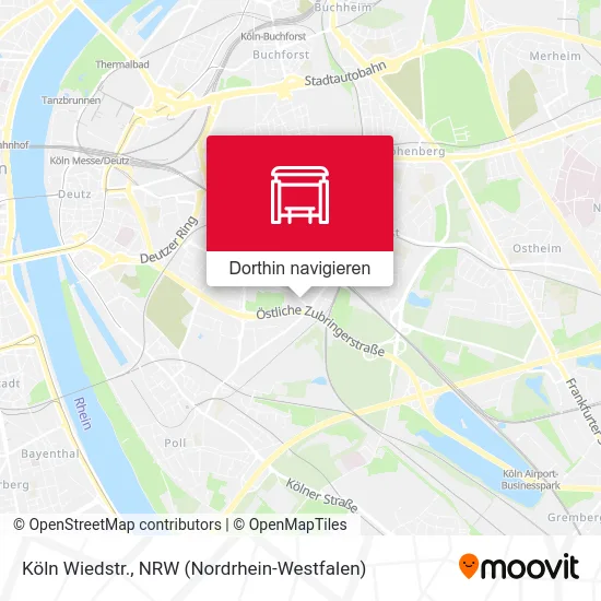 Köln Wiedstr. Karte