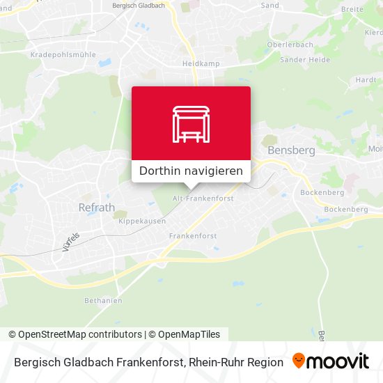 Bergisch Gladbach Frankenforst Karte