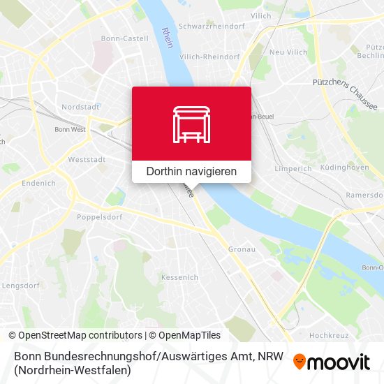 Bonn Bundesrechnungshof / Auswärtiges Amt Karte