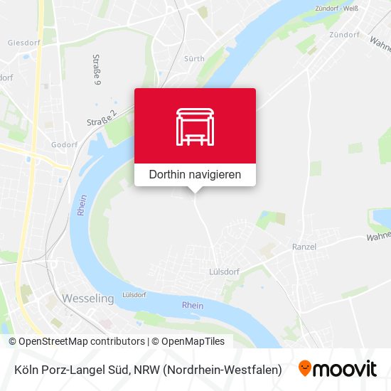 Köln Porz-Langel Süd Karte
