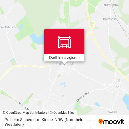 Pulheim Sinnersdorf Kirche Karte