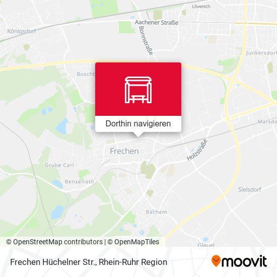 Frechen Hüchelner Str. Karte