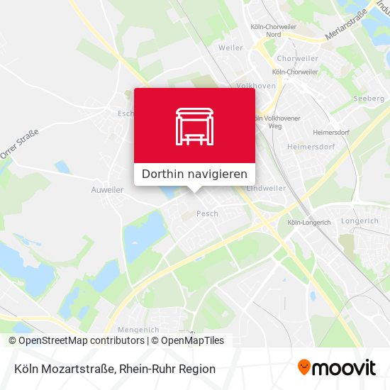 Köln Mozartstraße Karte