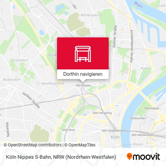 Köln Nippes S-Bahn Karte