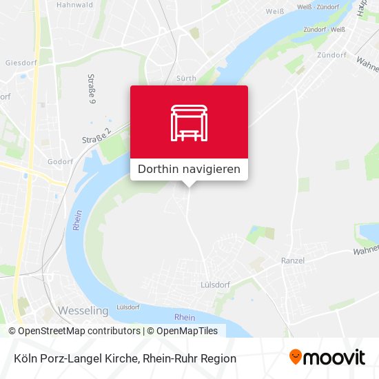 Köln Porz-Langel Kirche Karte