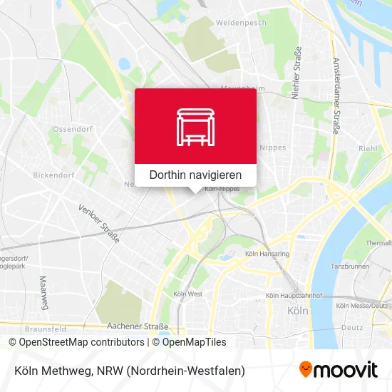 Köln Methweg Karte